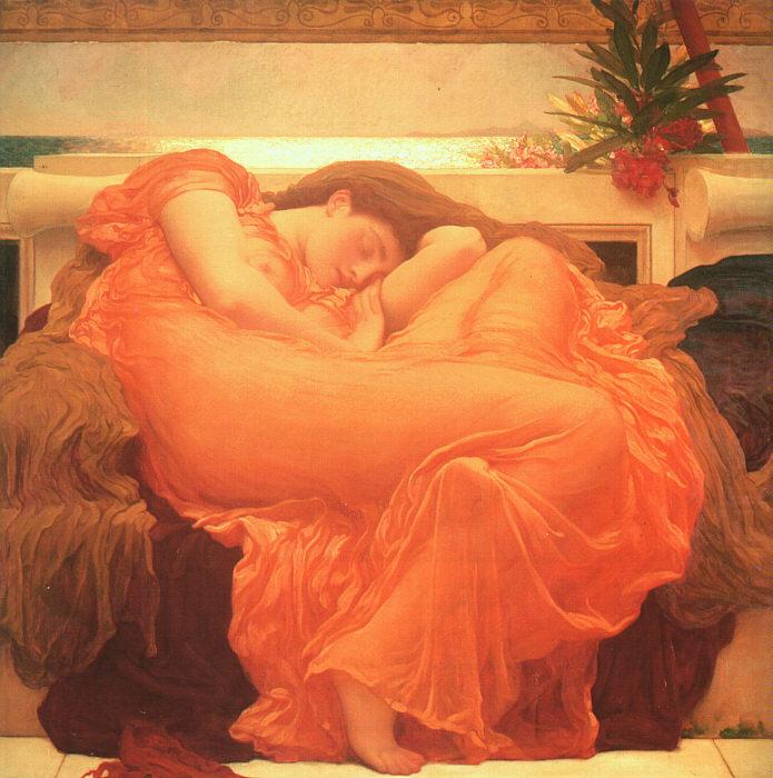 Lord Frederic Leighton Flaming June china oil painting image